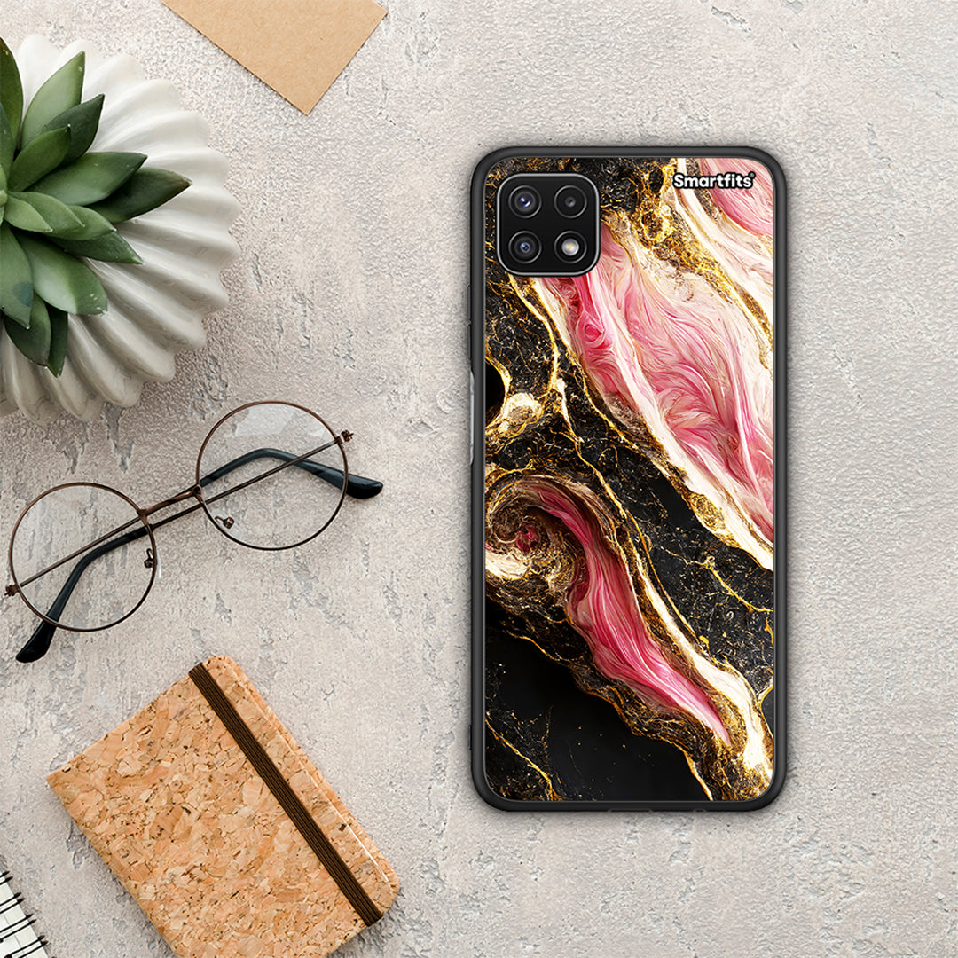 Glamorous Pink Marble - Samsung Galaxy A22 5G case