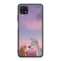 Thumbnail for Samsung A22 5G Lady And Tramp θήκη από τη Smartfits με σχέδιο στο πίσω μέρος και μαύρο περίβλημα | Smartphone case with colorful back and black bezels by Smartfits