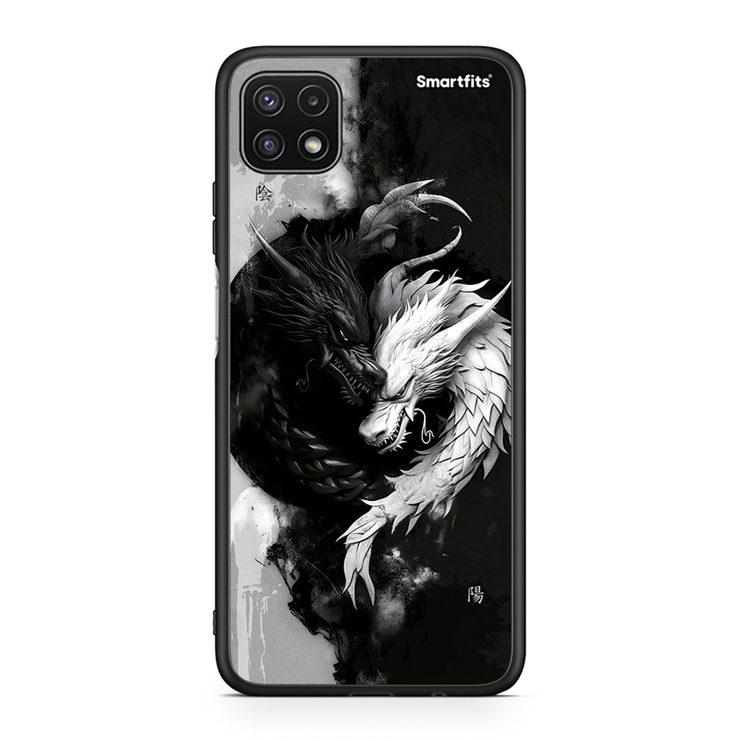 Samsung A22 5G Yin Yang Θήκη από τη Smartfits με σχέδιο στο πίσω μέρος και μαύρο περίβλημα | Smartphone case with colorful back and black bezels by Smartfits
