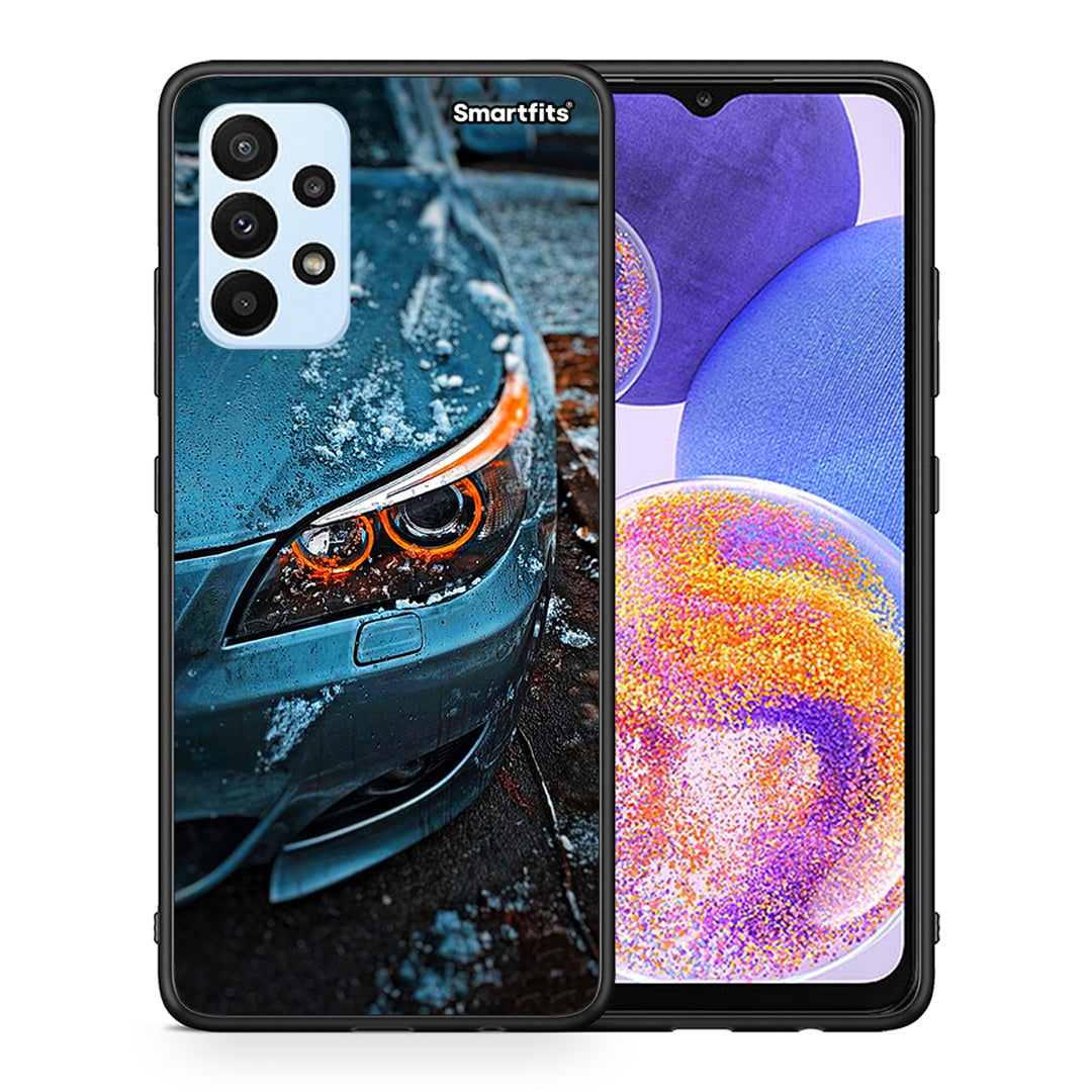 Θήκη Samsung A23 Bmw E60 από τη Smartfits με σχέδιο στο πίσω μέρος και μαύρο περίβλημα | Samsung A23 Bmw E60 case with colorful back and black bezels