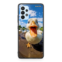 Thumbnail for Samsung A23 Duck Face θήκη από τη Smartfits με σχέδιο στο πίσω μέρος και μαύρο περίβλημα | Smartphone case with colorful back and black bezels by Smartfits