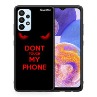 Thumbnail for Θήκη Samsung A23 Touch My Phone από τη Smartfits με σχέδιο στο πίσω μέρος και μαύρο περίβλημα | Samsung A23 Touch My Phone case with colorful back and black bezels