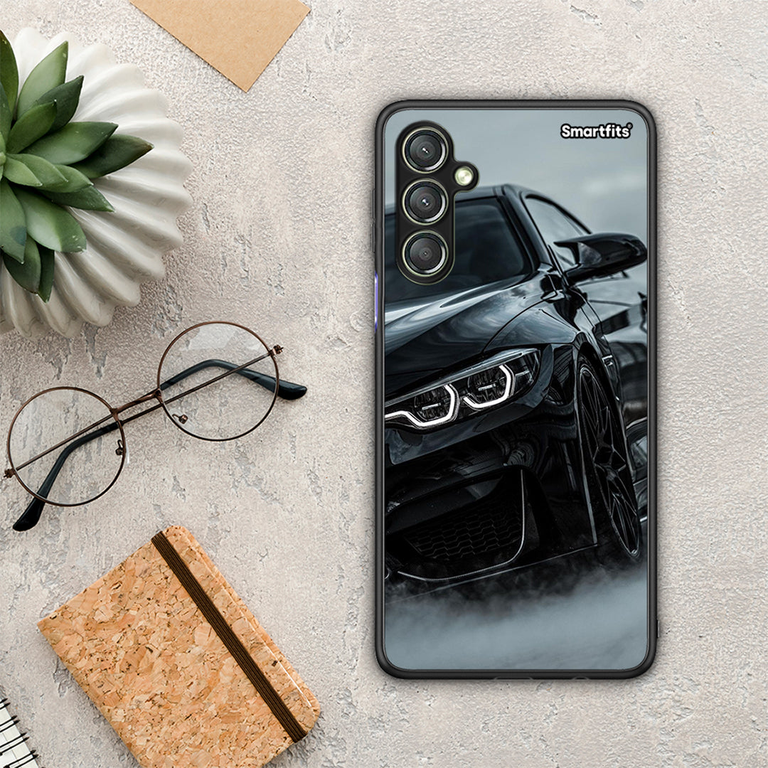 Θήκη Samsung Galaxy A24 4G Black BMW από τη Smartfits με σχέδιο στο πίσω μέρος και μαύρο περίβλημα | Samsung Galaxy A24 4G Black BMW Case with Colorful Back and Black Bezels