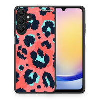 Thumbnail for Θήκη Samsung Galaxy A25 5G Pink Leopard Animal από τη Smartfits με σχέδιο στο πίσω μέρος και μαύρο περίβλημα | Samsung Galaxy A25 5G Pink Leopard Animal case with colorful back and black bezels