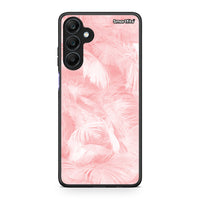 Thumbnail for 33 - Samsung Galaxy A25 5G Pink Feather Boho case, cover, bumper