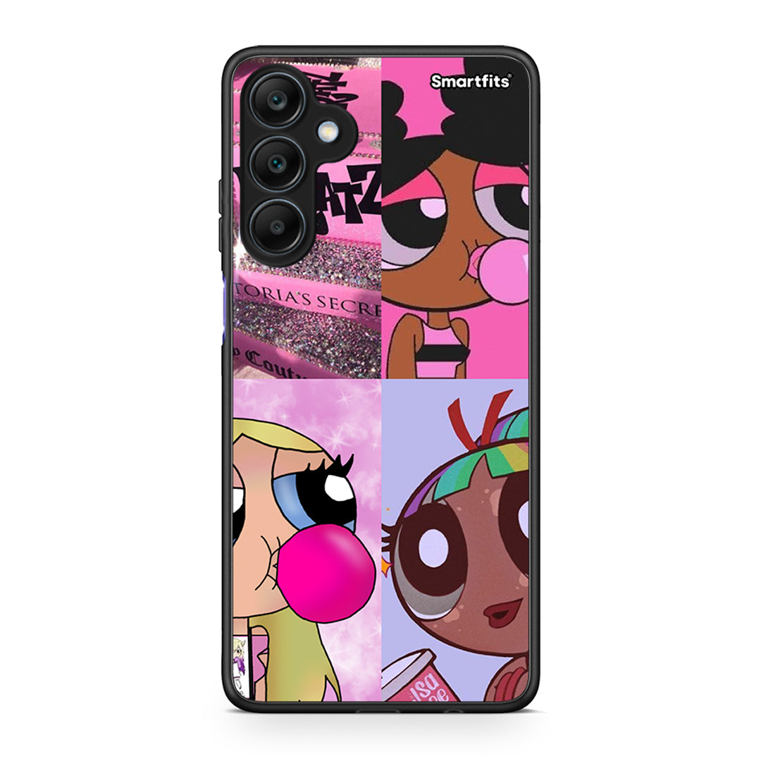 Samsung Galaxy A25 5G Bubble Girls Θήκη Αγίου Βαλεντίνου από τη Smartfits με σχέδιο στο πίσω μέρος και μαύρο περίβλημα | Smartphone case with colorful back and black bezels by Smartfits