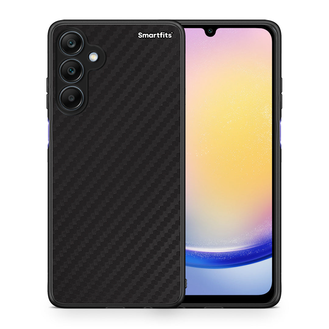 Θήκη Samsung Galaxy A25 5G Carbon Black από τη Smartfits με σχέδιο στο πίσω μέρος και μαύρο περίβλημα | Samsung Galaxy A25 5G Carbon Black case with colorful back and black bezels