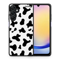 Thumbnail for Θήκη Samsung Galaxy A25 5G Cow Print από τη Smartfits με σχέδιο στο πίσω μέρος και μαύρο περίβλημα | Samsung Galaxy A25 5G Cow Print case with colorful back and black bezels