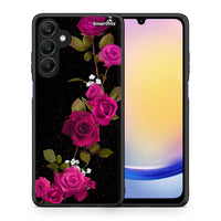 Thumbnail for Θήκη Samsung Galaxy A25 5G Red Roses Flower από τη Smartfits με σχέδιο στο πίσω μέρος και μαύρο περίβλημα | Samsung Galaxy A25 5G Red Roses Flower case with colorful back and black bezels
