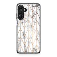 Thumbnail for 44 - Samsung Galaxy A25 5G Gold Geometric Marble case, cover, bumper