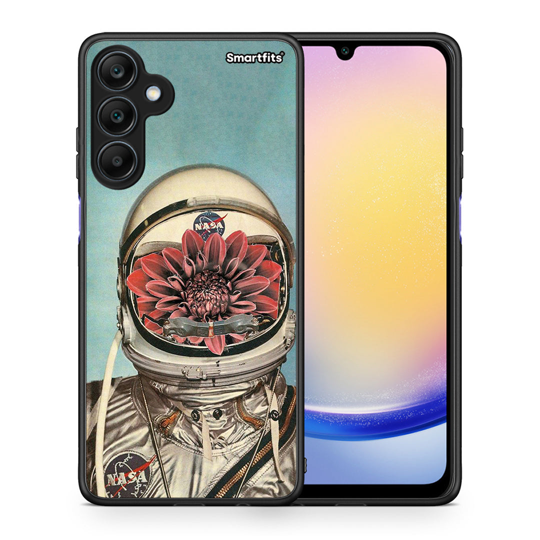 Θήκη Samsung Galaxy A25 5G Nasa Bloom από τη Smartfits με σχέδιο στο πίσω μέρος και μαύρο περίβλημα | Samsung Galaxy A25 5G Nasa Bloom case with colorful back and black bezels