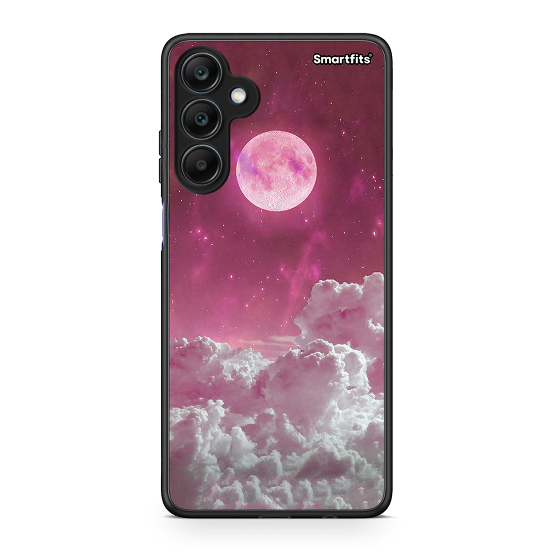 Samsung Galaxy A25 5G Pink Moon Θήκη από τη Smartfits με σχέδιο στο πίσω μέρος και μαύρο περίβλημα | Smartphone case with colorful back and black bezels by Smartfits