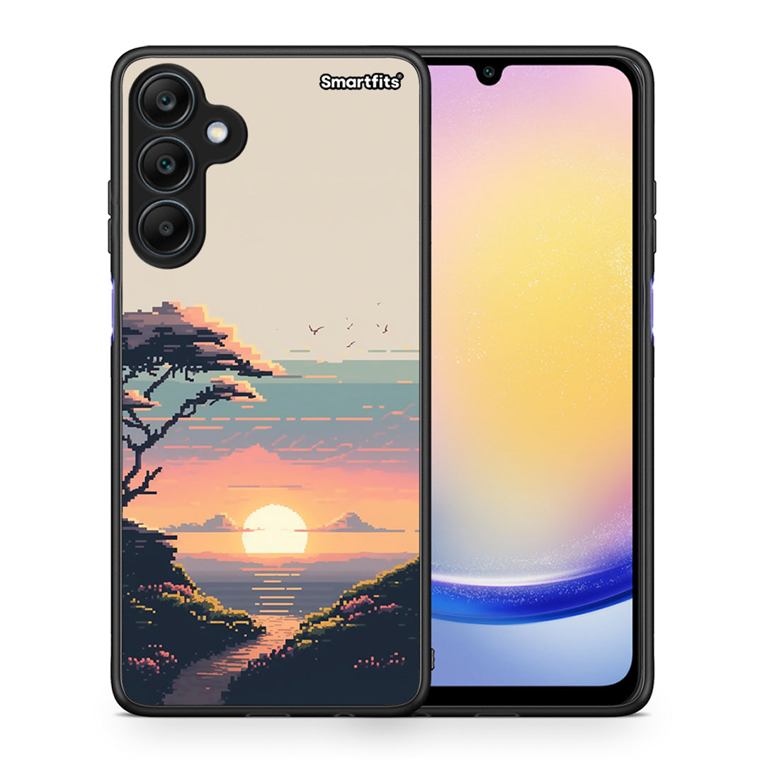 Pixel Sunset - Samsung Galaxy A25 5G case