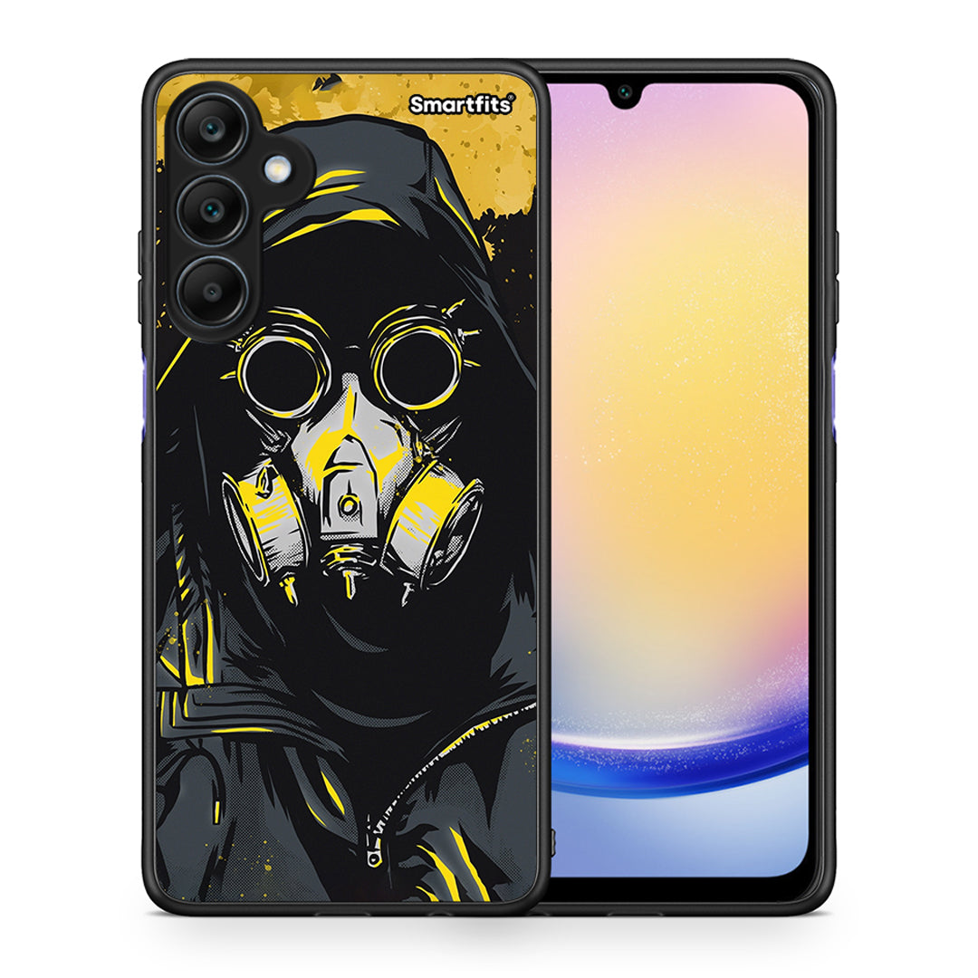 Θήκη Samsung Galaxy A25 5G Mask PopArt από τη Smartfits με σχέδιο στο πίσω μέρος και μαύρο περίβλημα | Samsung Galaxy A25 5G Mask PopArt case with colorful back and black bezels