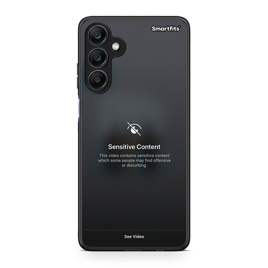 Samsung Galaxy A25 5G Sensitive Content θήκη από τη Smartfits με σχέδιο στο πίσω μέρος και μαύρο περίβλημα | Smartphone case with colorful back and black bezels by Smartfits