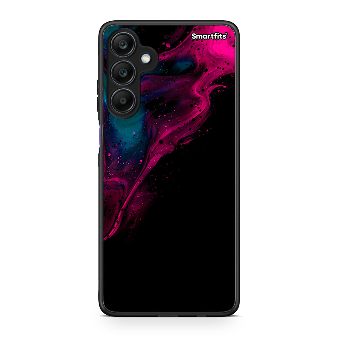 4 - Samsung Galaxy A25 5G Pink Black Watercolor case, cover, bumper