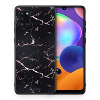 Thumbnail for Marble Black Rosegold - Samsung Galaxy A31 case