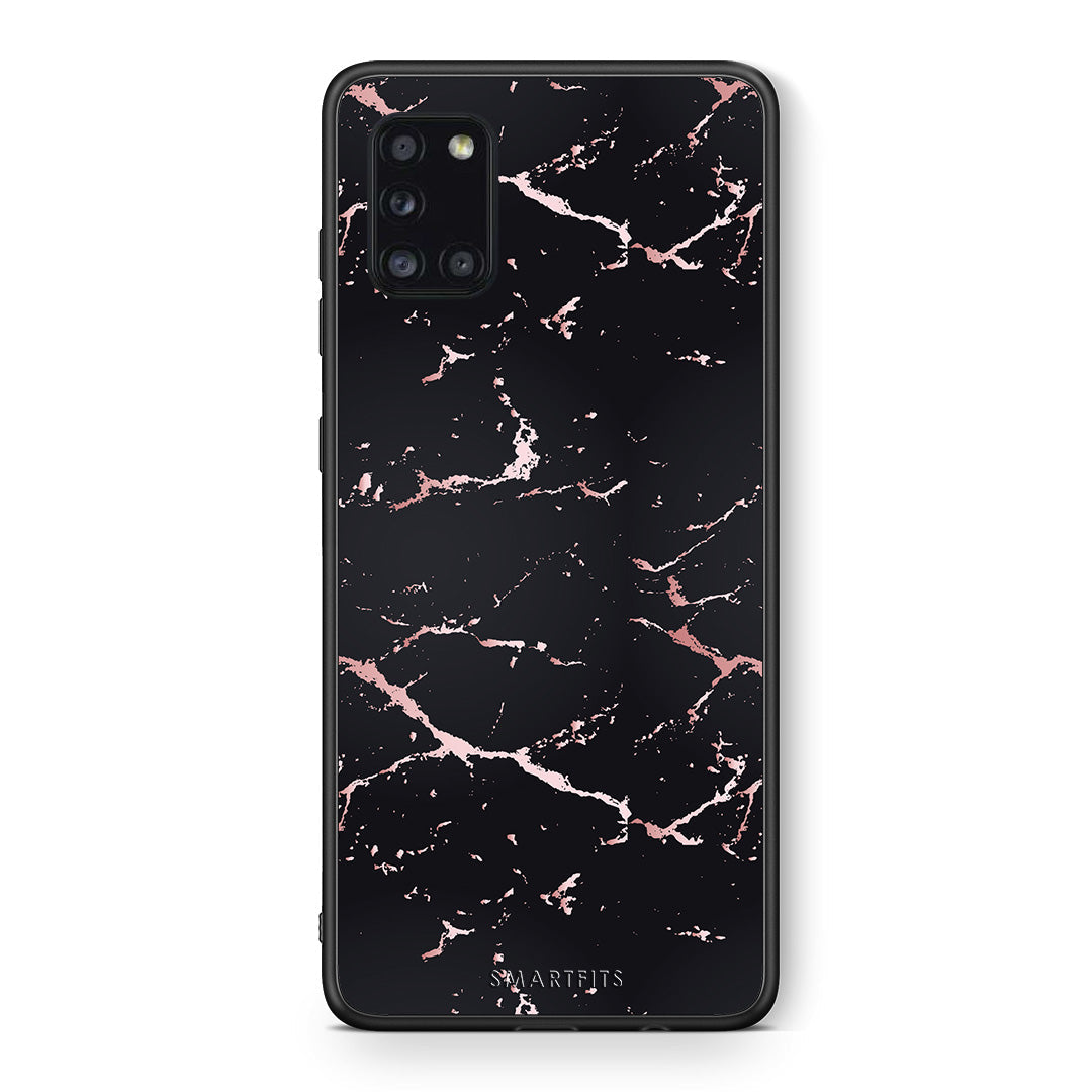 Marble Black Rosegold - Samsung Galaxy A31 case