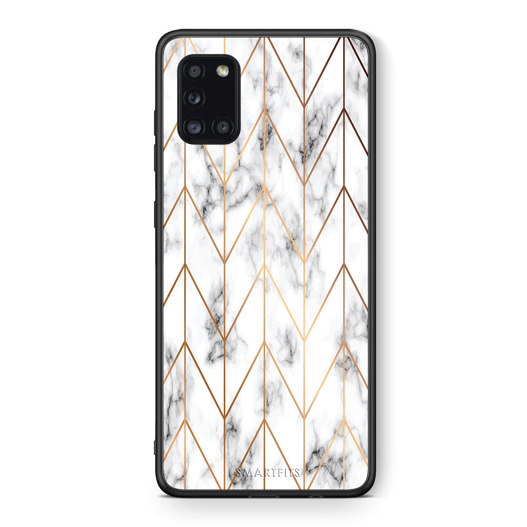 Marble Gold Geometric - Samsung Galaxy A31