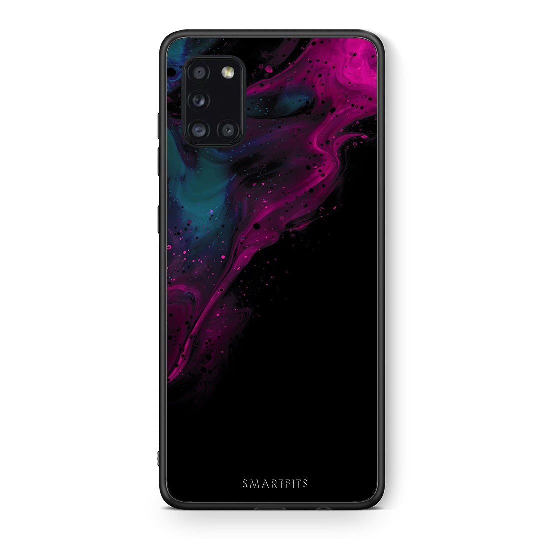 Watercolor Pink Black - Samsung Galaxy A31