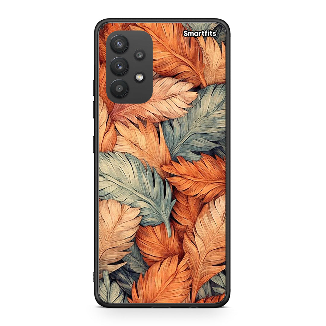 Samsung A32 4G Autumn Leaves Θήκη από τη Smartfits με σχέδιο στο πίσω μέρος και μαύρο περίβλημα | Smartphone case with colorful back and black bezels by Smartfits