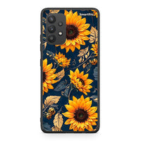 Thumbnail for Samsung A32 4G Autumn Sunflowers Θήκη από τη Smartfits με σχέδιο στο πίσω μέρος και μαύρο περίβλημα | Smartphone case with colorful back and black bezels by Smartfits