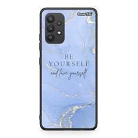 Thumbnail for Samsung A32 4G Be Yourself θήκη από τη Smartfits με σχέδιο στο πίσω μέρος και μαύρο περίβλημα | Smartphone case with colorful back and black bezels by Smartfits