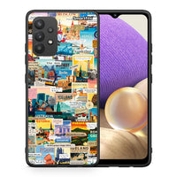 Thumbnail for Θήκη Samsung A32 4G Live To Travel από τη Smartfits με σχέδιο στο πίσω μέρος και μαύρο περίβλημα | Samsung A32 4G Live To Travel case with colorful back and black bezels