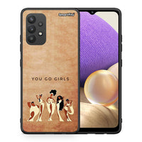 Thumbnail for Θήκη Samsung A32 4G You Go Girl από τη Smartfits με σχέδιο στο πίσω μέρος και μαύρο περίβλημα | Samsung A32 4G You Go Girl case with colorful back and black bezels
