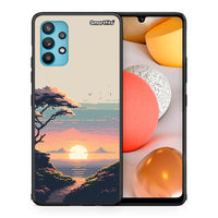 Thumbnail for Θήκη Samsung Galaxy A32 5G Pixel Sunset από τη Smartfits με σχέδιο στο πίσω μέρος και μαύρο περίβλημα | Samsung Galaxy A32 5G Pixel Sunset case with colorful back and black bezels
