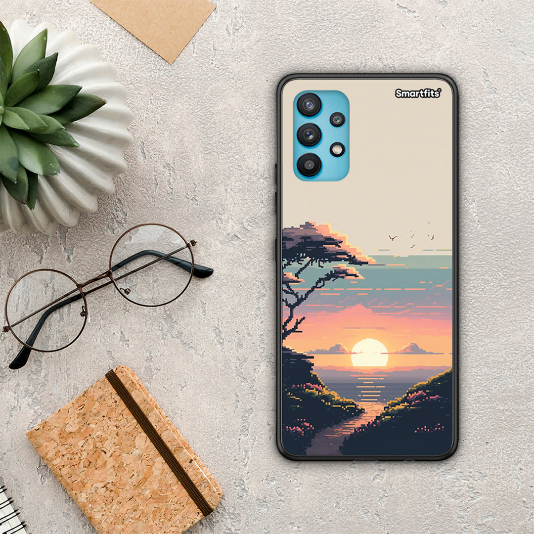 Pixel Sunset - Samsung Galaxy A32 5G case