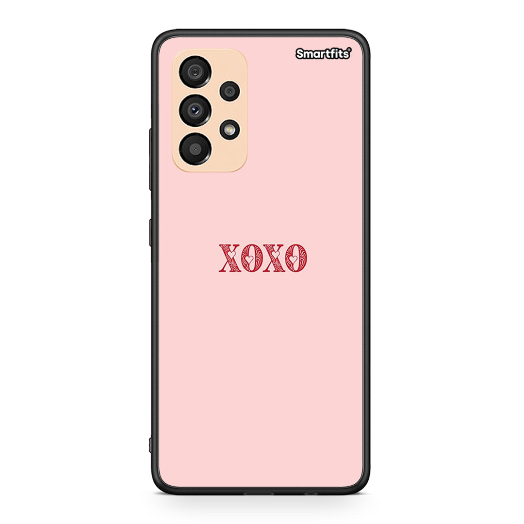 Samsung A33 5G XOXO Love θήκη από τη Smartfits με σχέδιο στο πίσω μέρος και μαύρο περίβλημα | Smartphone case with colorful back and black bezels by Smartfits