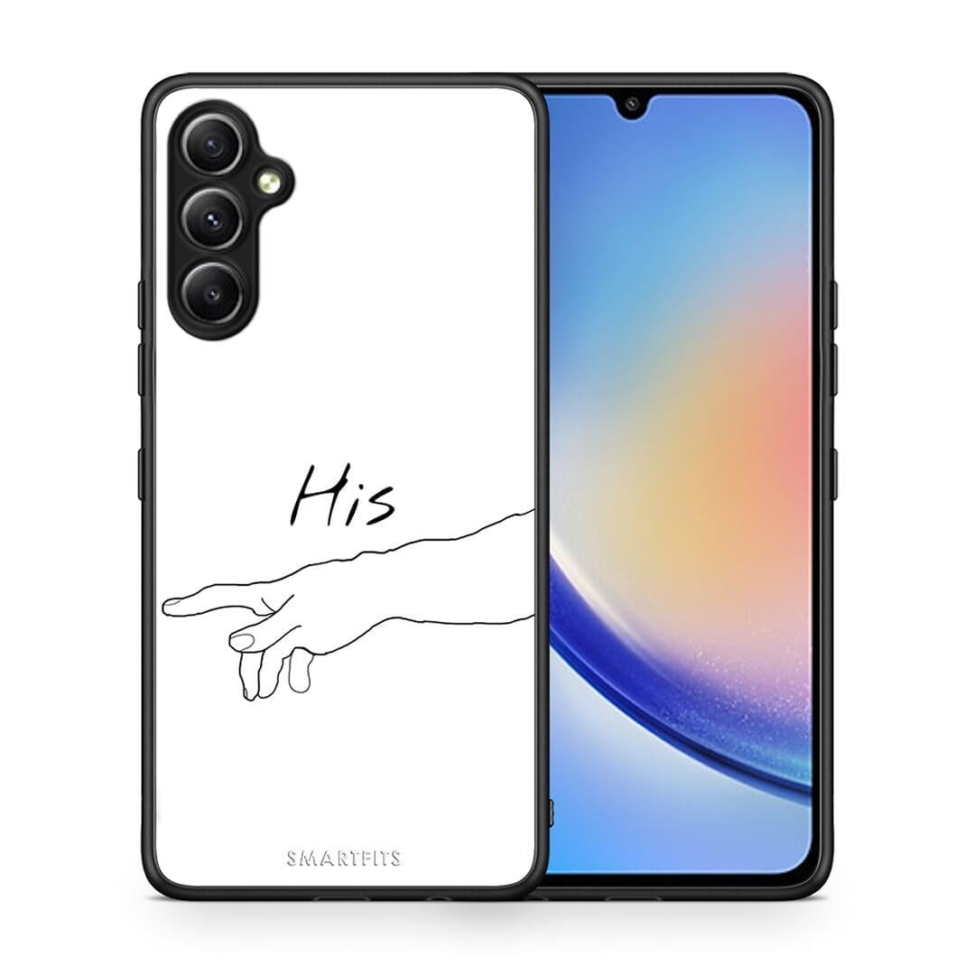 Θήκη Samsung Galaxy A34 Aesthetic Love 2 από τη Smartfits με σχέδιο στο πίσω μέρος και μαύρο περίβλημα | Samsung Galaxy A34 Aesthetic Love 2 Case with Colorful Back and Black Bezels