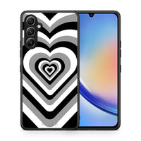 Thumbnail for Θήκη Samsung Galaxy A34 Black Hearts από τη Smartfits με σχέδιο στο πίσω μέρος και μαύρο περίβλημα | Samsung Galaxy A34 Black Hearts Case with Colorful Back and Black Bezels