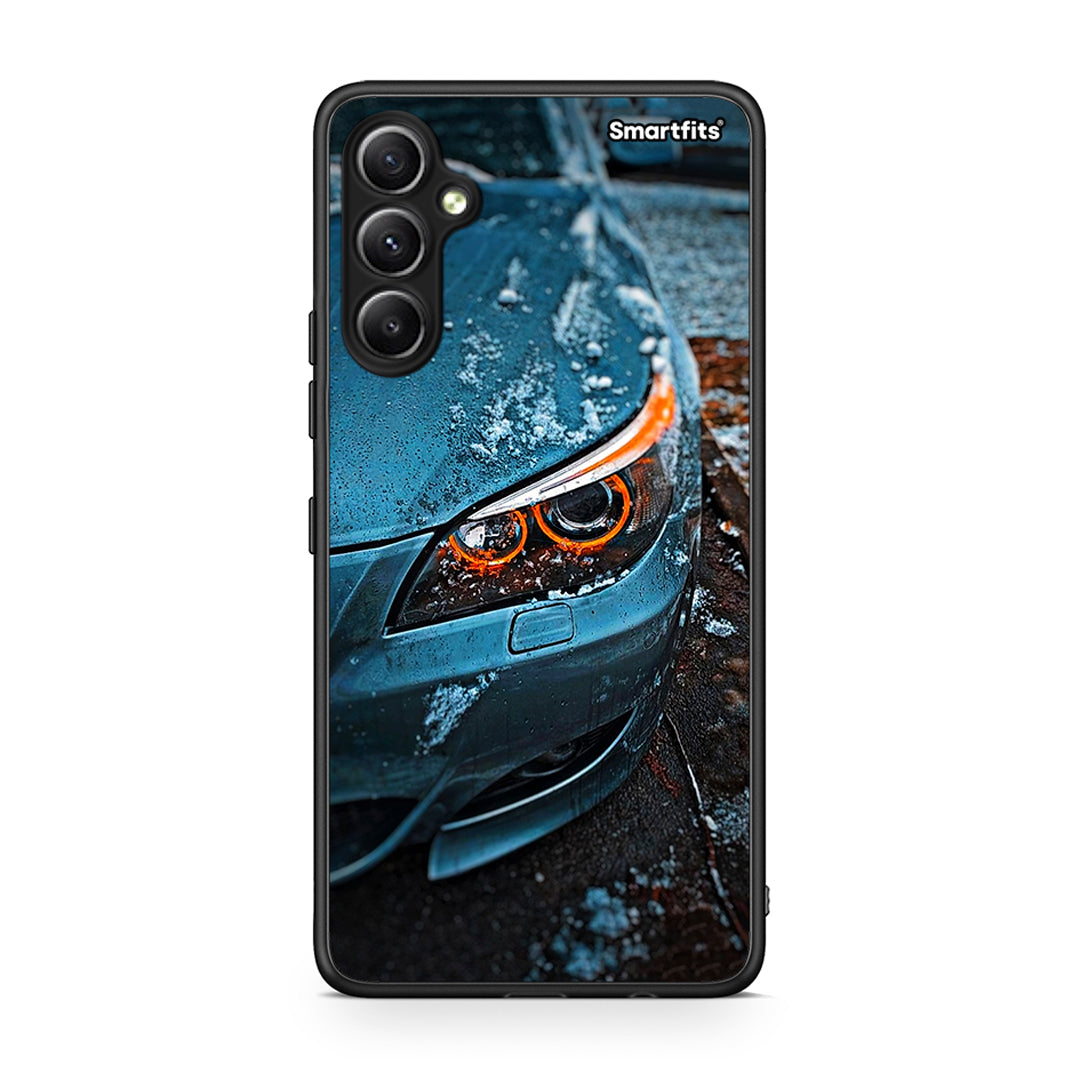 Θήκη Samsung Galaxy A34 Bmw E60 από τη Smartfits με σχέδιο στο πίσω μέρος και μαύρο περίβλημα | Samsung Galaxy A34 Bmw E60 Case with Colorful Back and Black Bezels