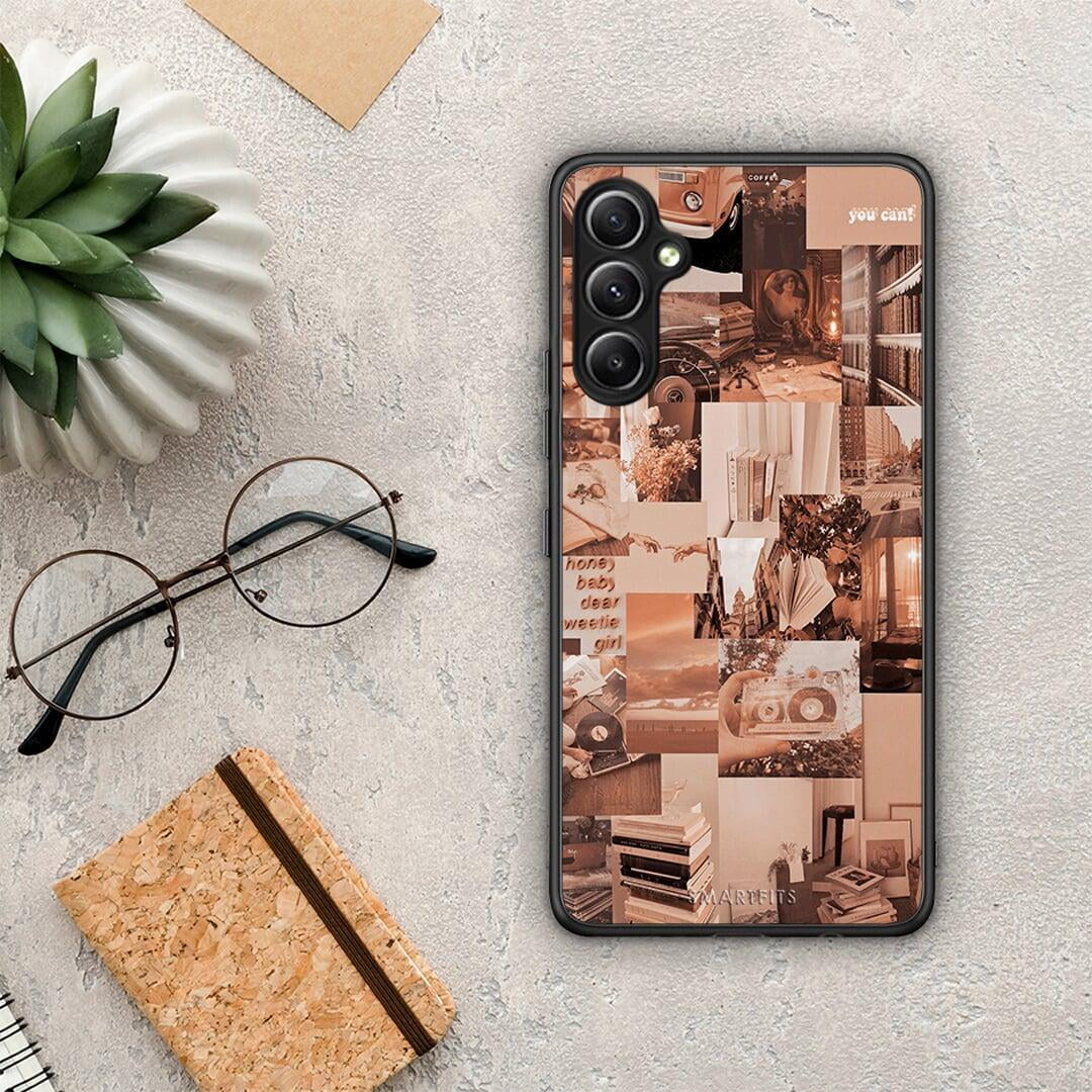 Θήκη Samsung Galaxy A34 Collage You Can από τη Smartfits με σχέδιο στο πίσω μέρος και μαύρο περίβλημα | Samsung Galaxy A34 Collage You Can Case with Colorful Back and Black Bezels