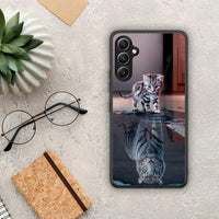 Thumbnail for Θήκη Samsung Galaxy A34 Cute Tiger από τη Smartfits με σχέδιο στο πίσω μέρος και μαύρο περίβλημα | Samsung Galaxy A34 Cute Tiger Case with Colorful Back and Black Bezels