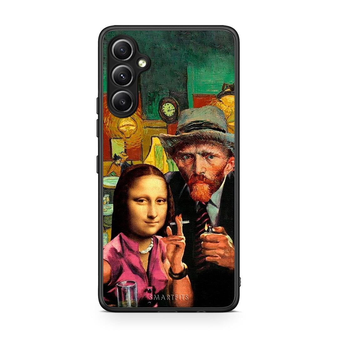 Θήκη Samsung Galaxy A34 Funny Art από τη Smartfits με σχέδιο στο πίσω μέρος και μαύρο περίβλημα | Samsung Galaxy A34 Funny Art Case with Colorful Back and Black Bezels