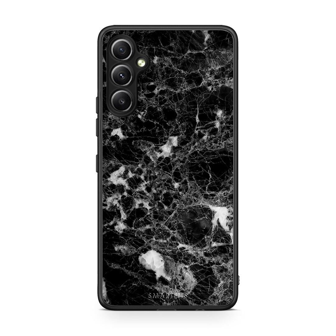 Θήκη Samsung Galaxy A34 Marble Male από τη Smartfits με σχέδιο στο πίσω μέρος και μαύρο περίβλημα | Samsung Galaxy A34 Marble Male Case with Colorful Back and Black Bezels