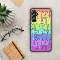 Thumbnail for Θήκη Samsung Galaxy A34 Melting Rainbow από τη Smartfits με σχέδιο στο πίσω μέρος και μαύρο περίβλημα | Samsung Galaxy A34 Melting Rainbow Case with Colorful Back and Black Bezels