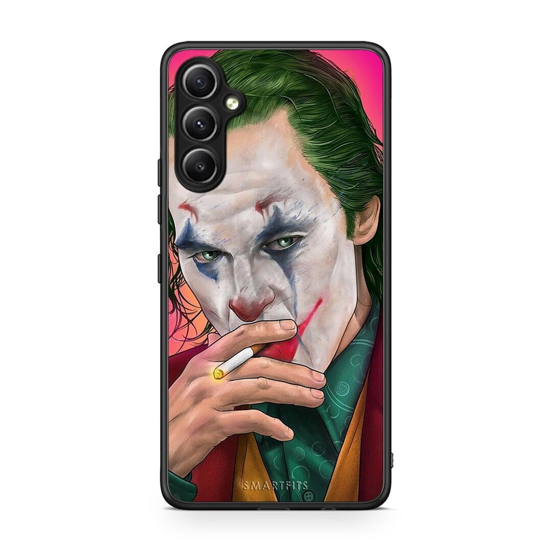 Θήκη Samsung Galaxy A34 PopArt JokesOnU από τη Smartfits με σχέδιο στο πίσω μέρος και μαύρο περίβλημα | Samsung Galaxy A34 PopArt JokesOnU Case with Colorful Back and Black Bezels