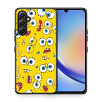 Thumbnail for Θήκη Samsung Galaxy A34 PopArt Sponge από τη Smartfits με σχέδιο στο πίσω μέρος και μαύρο περίβλημα | Samsung Galaxy A34 PopArt Sponge Case with Colorful Back and Black Bezels