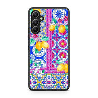 Thumbnail for Θήκη Samsung Galaxy A34 Retro Spring από τη Smartfits με σχέδιο στο πίσω μέρος και μαύρο περίβλημα | Samsung Galaxy A34 Retro Spring Case with Colorful Back and Black Bezels