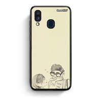 Thumbnail for Samsung A40 Carl And Ellie θήκη από τη Smartfits με σχέδιο στο πίσω μέρος και μαύρο περίβλημα | Smartphone case with colorful back and black bezels by Smartfits