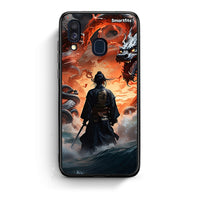 Thumbnail for Samsung A40 Dragons Fight θήκη από τη Smartfits με σχέδιο στο πίσω μέρος και μαύρο περίβλημα | Smartphone case with colorful back and black bezels by Smartfits