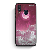 Thumbnail for Samsung A40 Pink Moon Θήκη από τη Smartfits με σχέδιο στο πίσω μέρος και μαύρο περίβλημα | Smartphone case with colorful back and black bezels by Smartfits