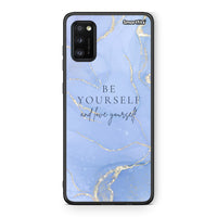 Thumbnail for Samsung A41 Be Yourself θήκη από τη Smartfits με σχέδιο στο πίσω μέρος και μαύρο περίβλημα | Smartphone case with colorful back and black bezels by Smartfits
