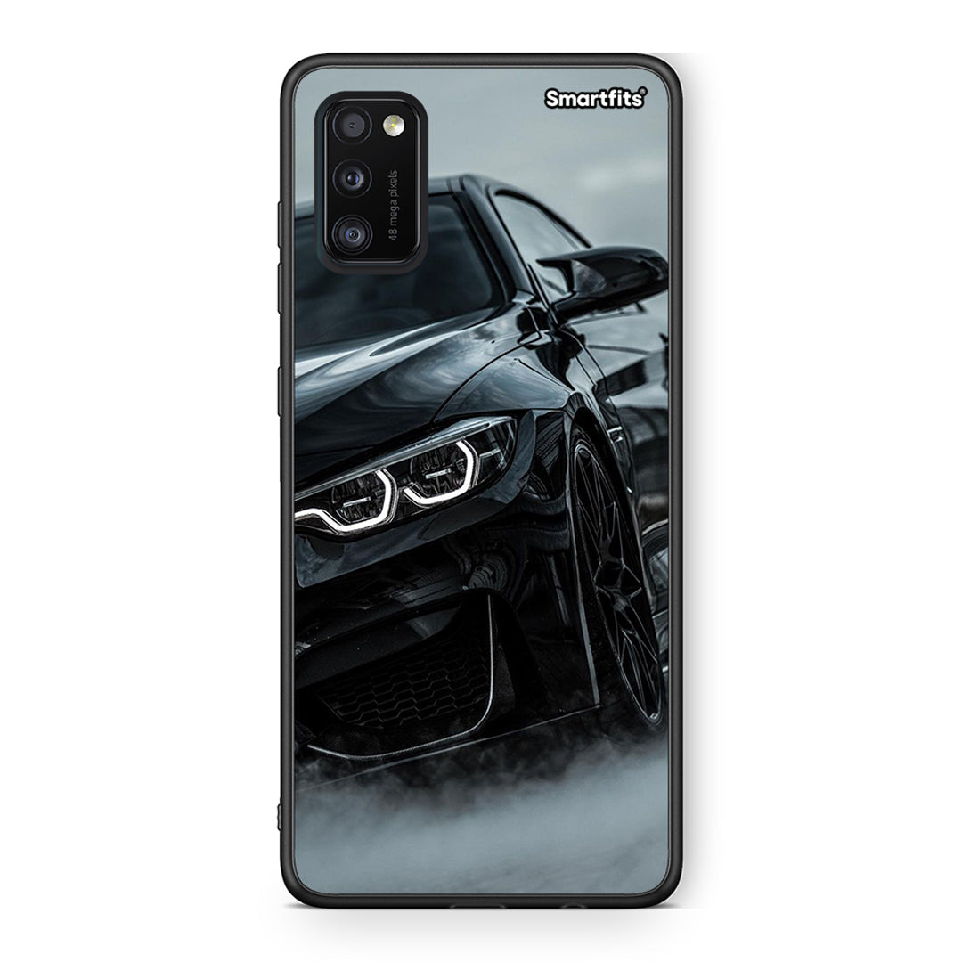 Samsung A41 Black BMW θήκη από τη Smartfits με σχέδιο στο πίσω μέρος και μαύρο περίβλημα | Smartphone case with colorful back and black bezels by Smartfits
