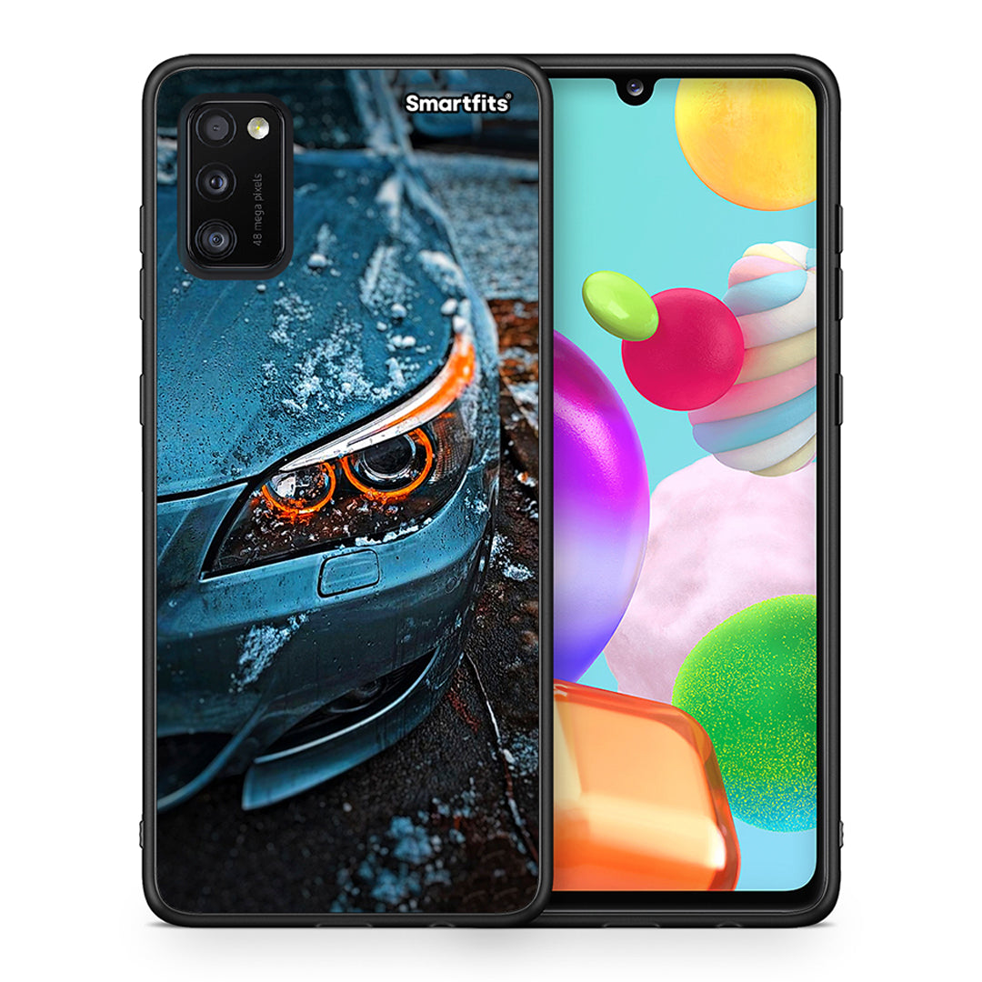 Θήκη Samsung A41 Bmw E60 από τη Smartfits με σχέδιο στο πίσω μέρος και μαύρο περίβλημα | Samsung A41 Bmw E60 case with colorful back and black bezels