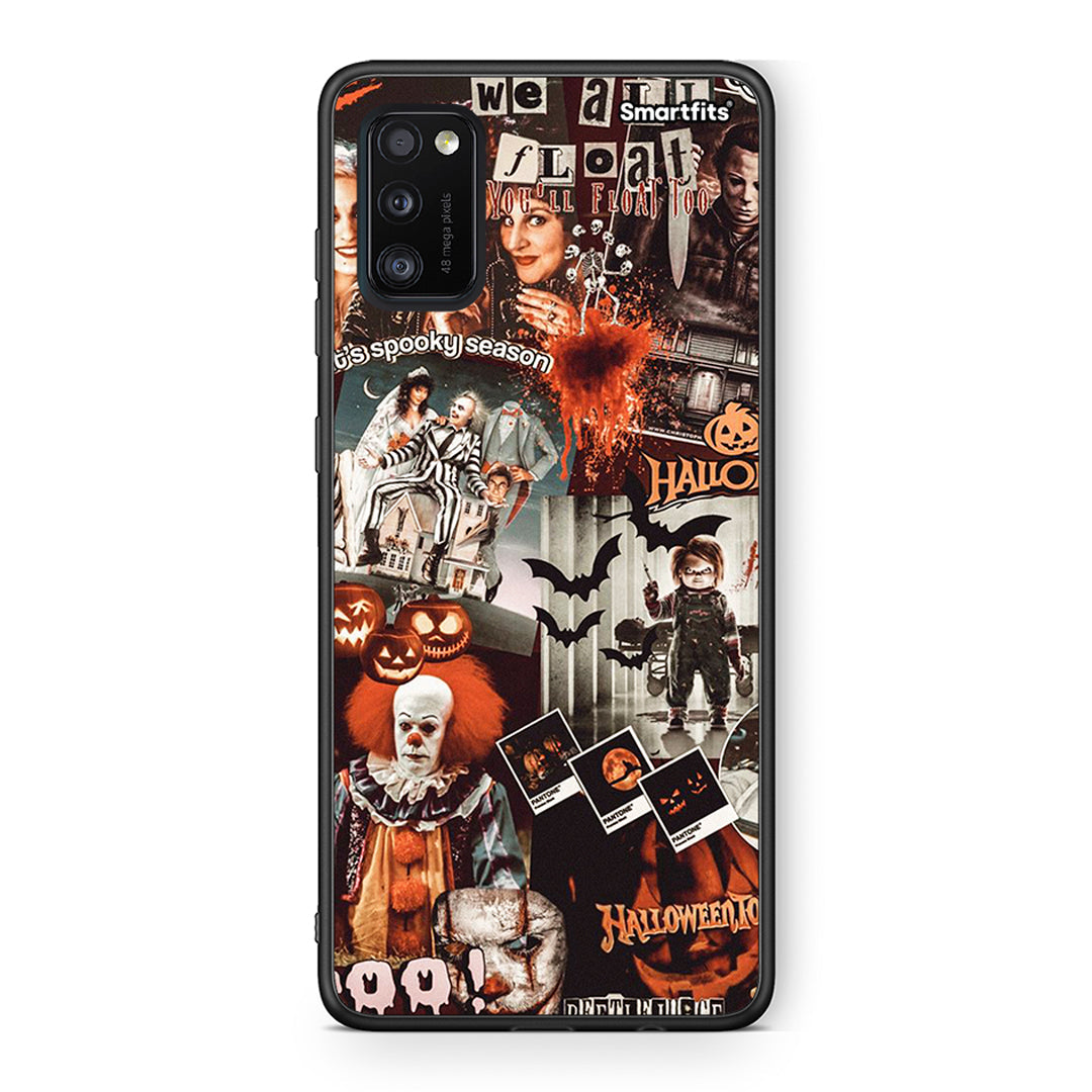 Samsung A41 Halloween Spooky Season Θήκη από τη Smartfits με σχέδιο στο πίσω μέρος και μαύρο περίβλημα | Smartphone case with colorful back and black bezels by Smartfits